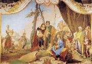 Giovanni Battista Tiepolo Rachel Hiding the Idols from her Father Laban Spain oil painting artist